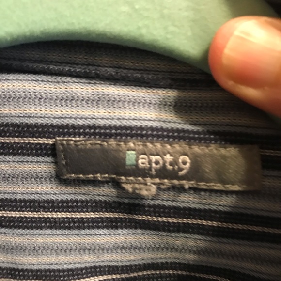 Men’s Blue & navy stripped shirt - Picture 2 of 3